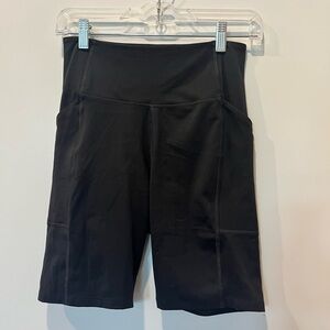 Girlfriend Collective Black High-Rise Bike Shorts